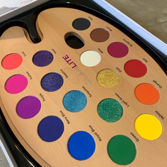 Glamlite Makeup Glamlite Paint Eyeshadow Palette Brush Set Bnib Poshmark